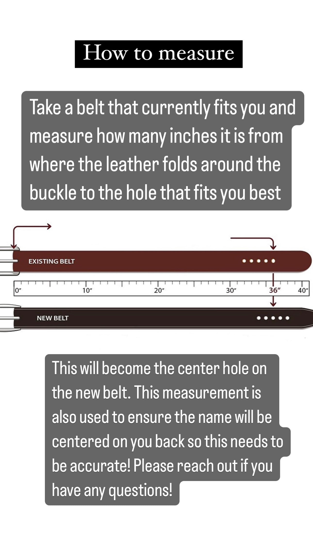 Custom Roughout Belt