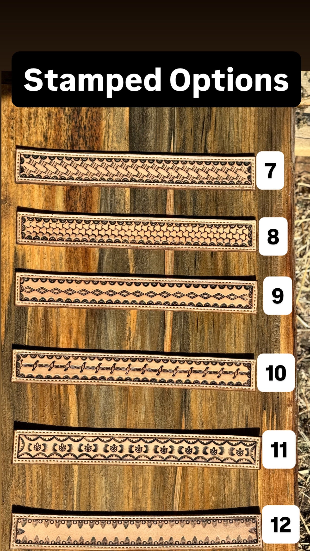 Custom Stamped Belt