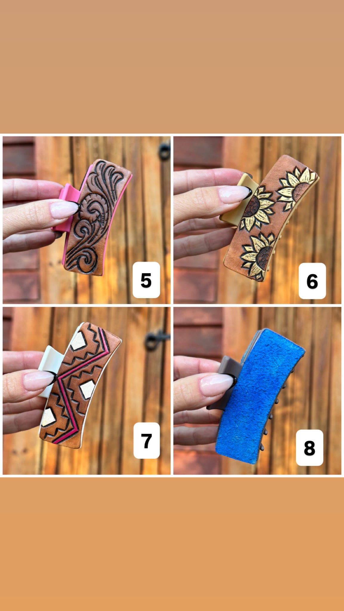3.5 in Claw Clips