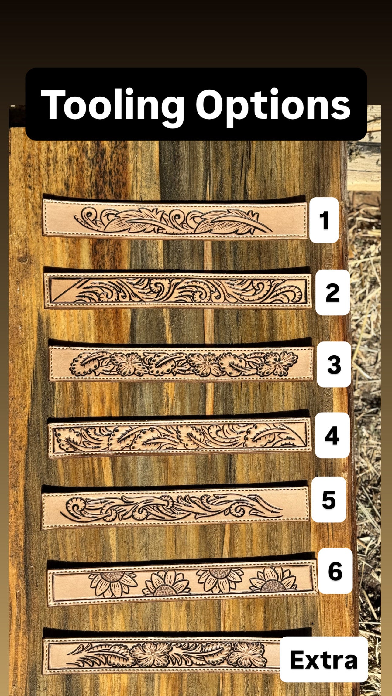 Custom Tooled Belt